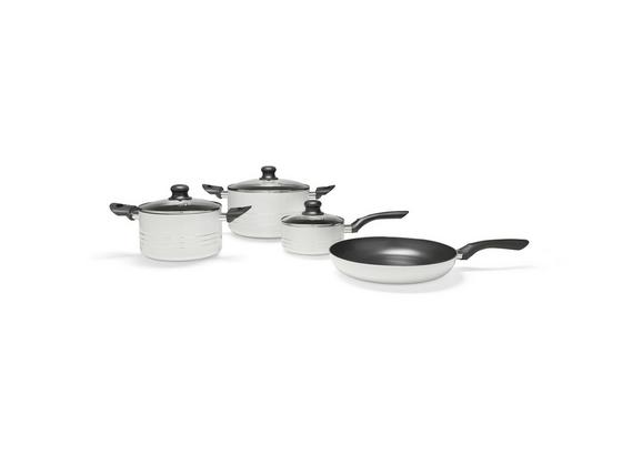 Sada Hrncov Tabitha, 7-dielna - biela, Konvenčný, kov/plast - Mömax modern living Sada Hrncov Tabitha, 7-dielna - biela, Konvenčný, kov/plast - Mömax modern living