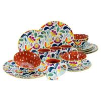 Kombiservice 17407 Folklore Blau - Multicolor, Trend, Keramik (35/32/36null) - Creatable