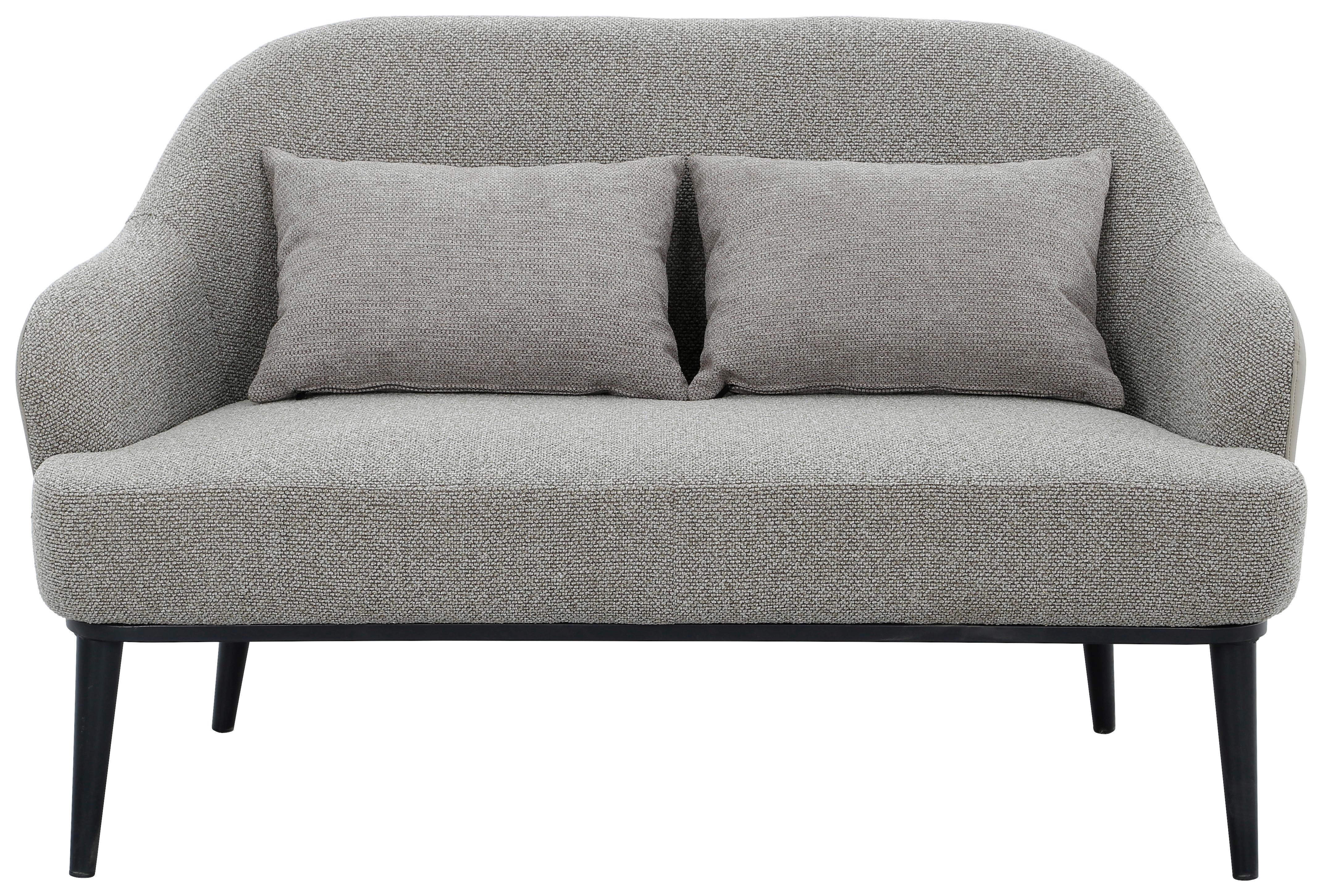 Pohovka ALLEGRA, béžová - černá/šedobéžová, Moderní, kov/textil (140/87/80cm) - Mömax
