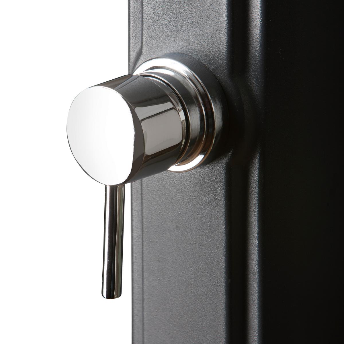 Solardusche, Schwarz Lxbxh: 19x17x219 Cm - Schwarz, KONVENTIONELL, Kunststoff/Metall (19/17/219cm) - Gre