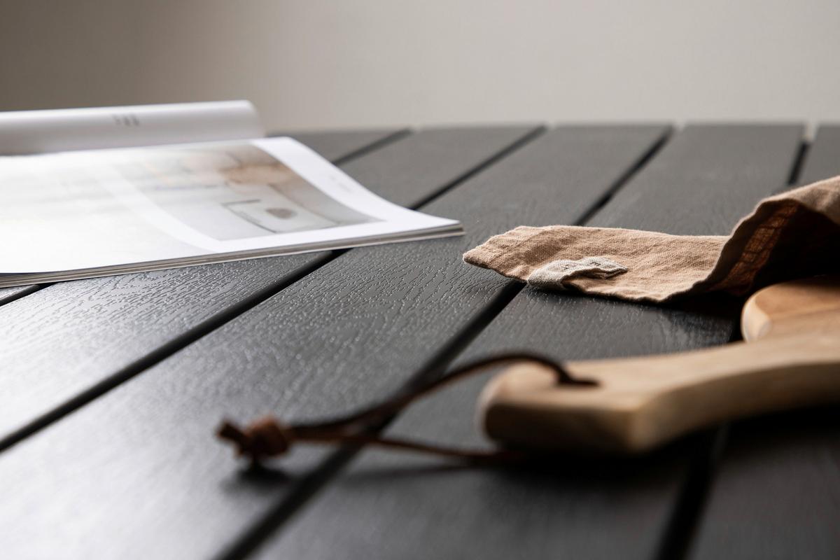 Gartentisch Break Aluminium D: 120cm - Schwarz, KONVENTIONELL, Kunststoff/Metall (120/74cm) - Gardenson