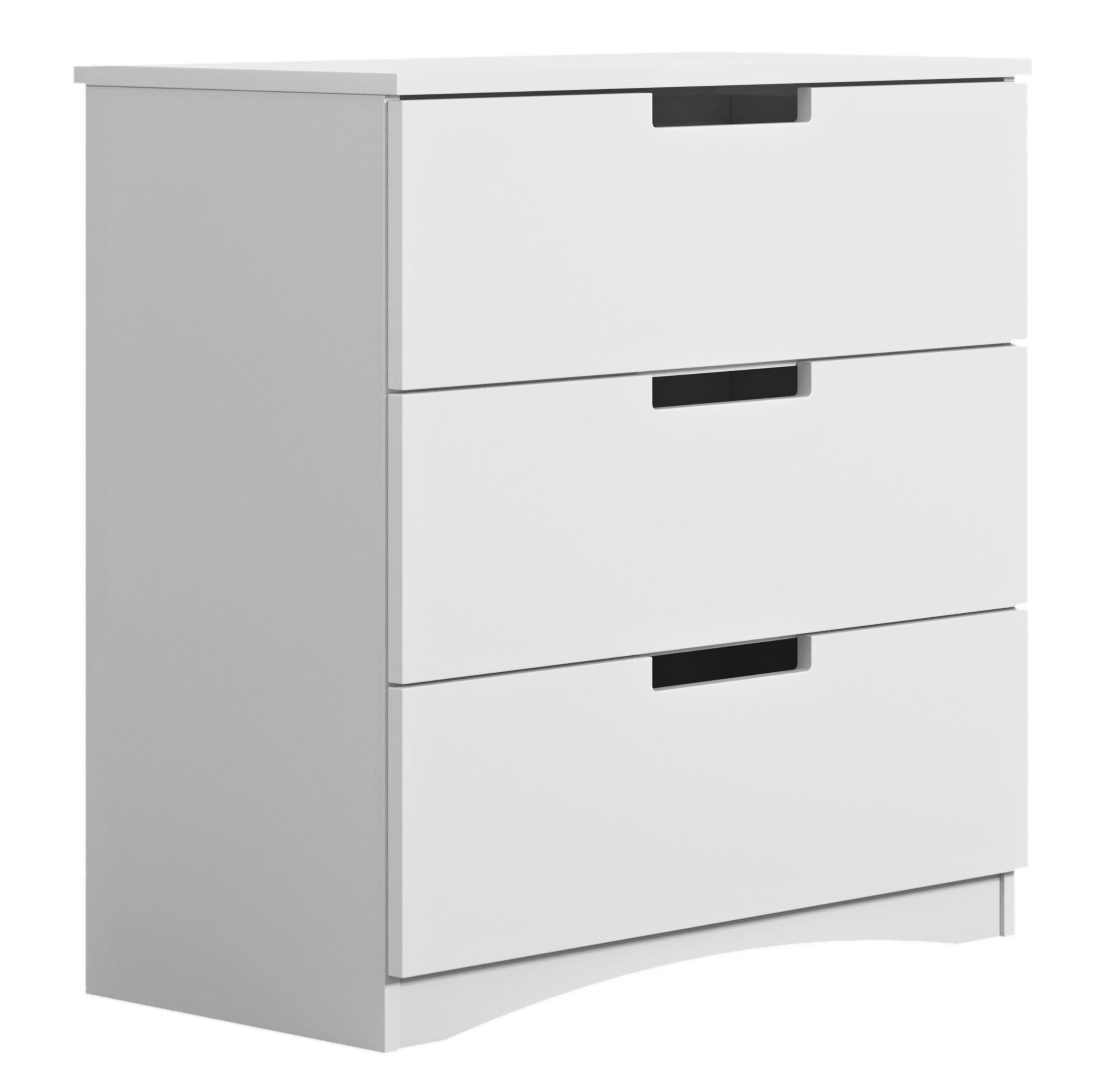 KOMMODE Classic Weiß B: 80cm - Weiß, MODERN, Holzwerkstoff (80/81/41cm) - MID.YOU