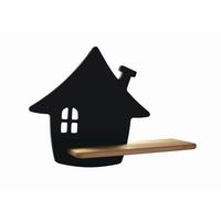 Kinderwandleuchte 21-85859 House - Schwarz, Basics, Holz/Holzwerkstoff (35/12/26cm)