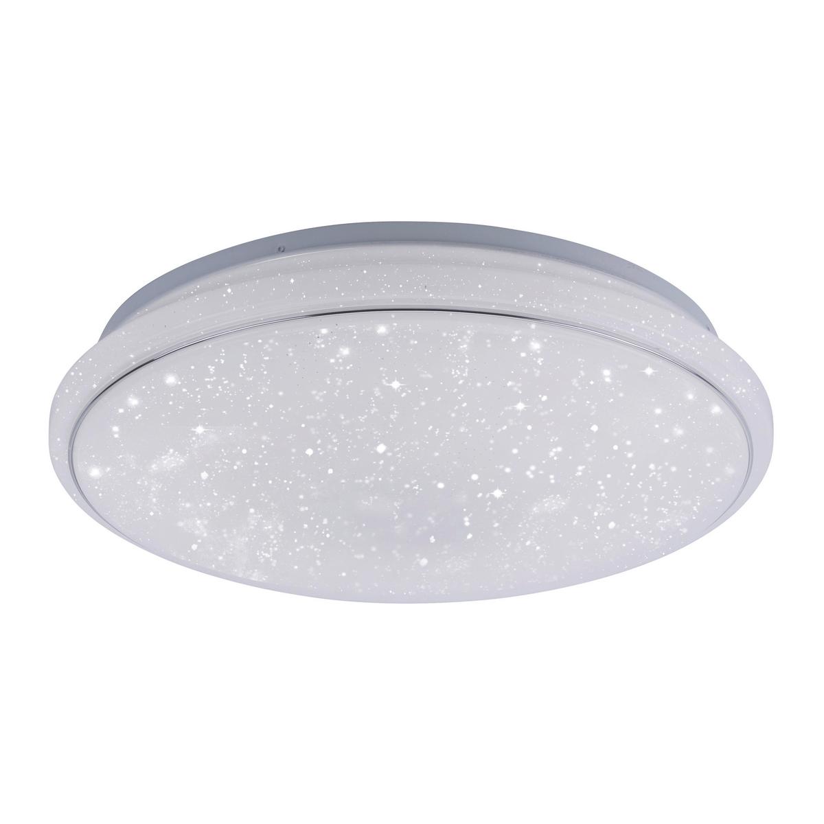 LED-Deckenleuchte Lolasmart Ø 44 cm Mit Smartphone-Steuerung - Weiß, KONVENTIONELL, Kunststoff/Metall (44/44/11cm)