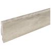 Sockelleiste Ontano White - Hellgrau, Basics, Kunststoff (240/5,8/1,2cm)