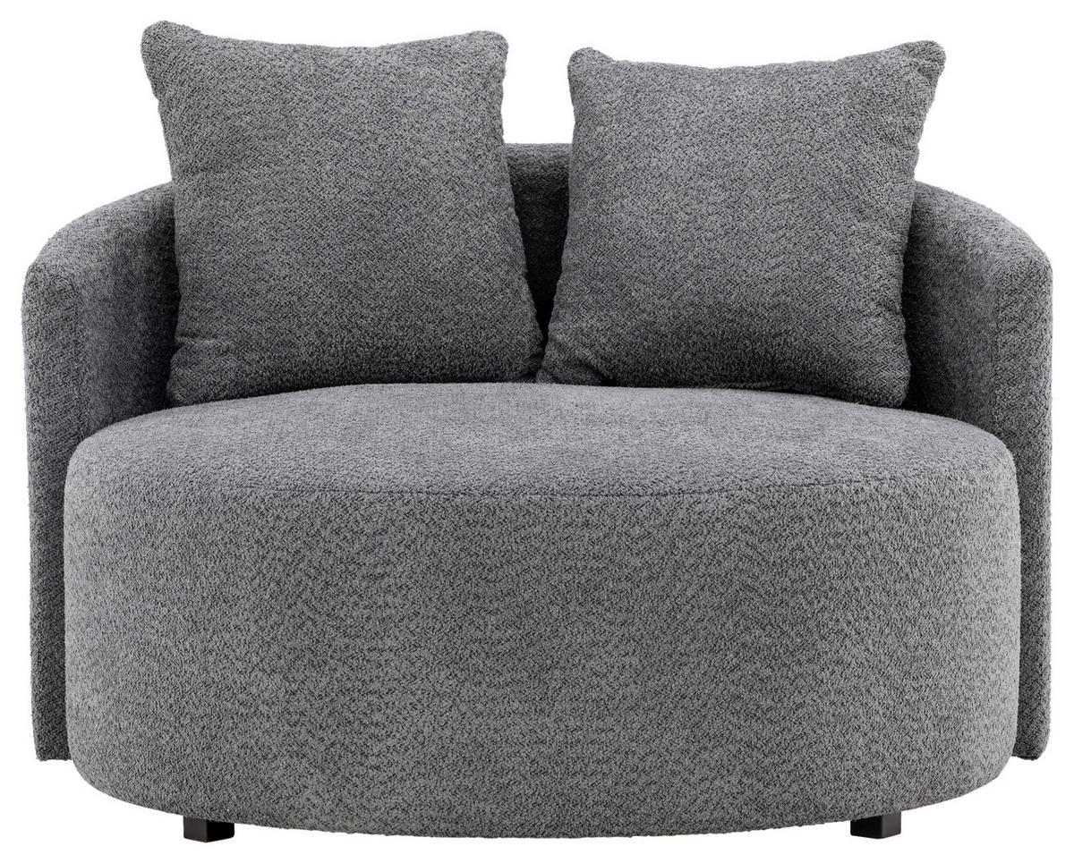 Xxl-sessel Kelso - Grau, Design, Textil (120/72/118cm) - Livetastic