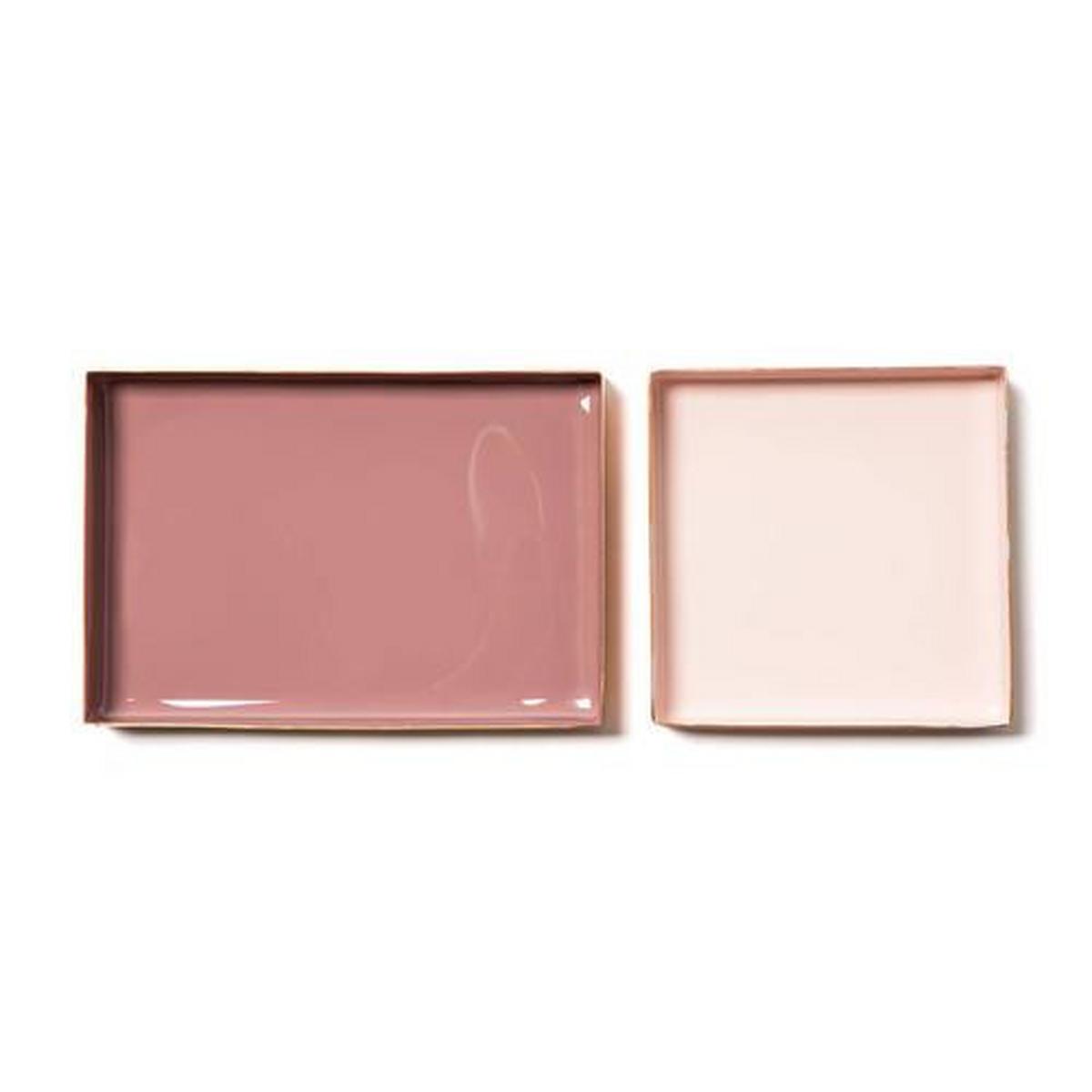 Beistelltisch Rosa/Pink/Violett - Pink/Violett, Basics, Metall (40/40/40cm) - Kayoom