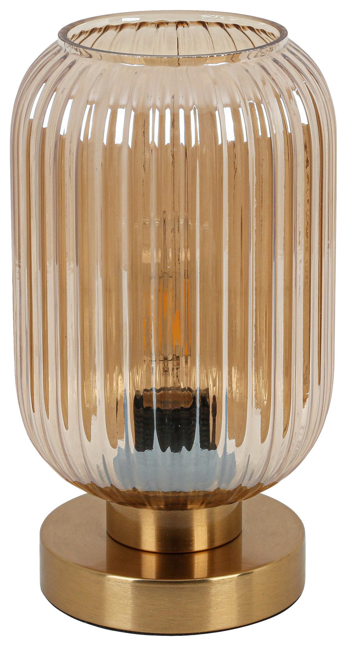 STOLNÁ LAMPA EXI - mosadzná, Modern, kov/plast (14/24cm) - Mömax