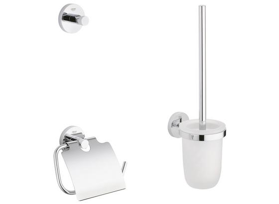 Grohe Badezimmerset Essentials WC Set 40407001 - Chromfarben, MODERN, Glas/Metall - Grohe Grohe Badezimmerset Essentials WC Set 40407001 - Chromfarben, MODERN, Glas/Metall - Grohe