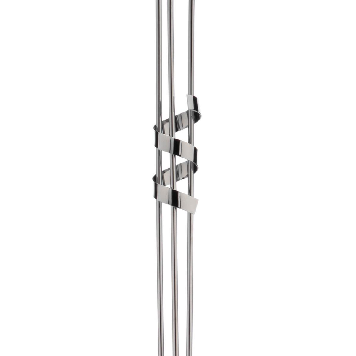 Stehleuchte 4812/Ptc - Chromfarben, Design, Metall (55/190cm)