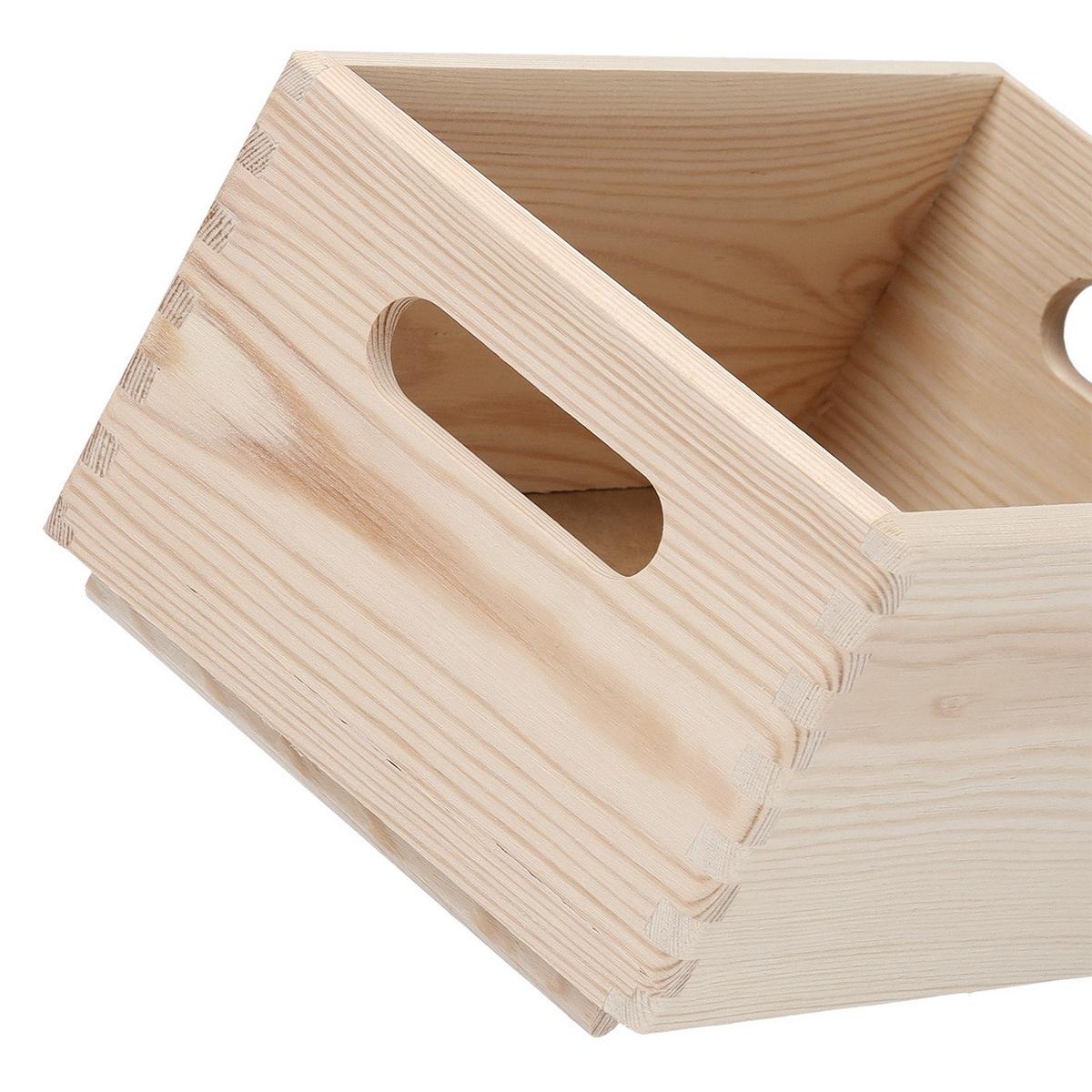 Dekokiste Allzweckkiste Naturfarben - Naturfarben, Basics, Holz (60/40/24cm) - Zeller Present