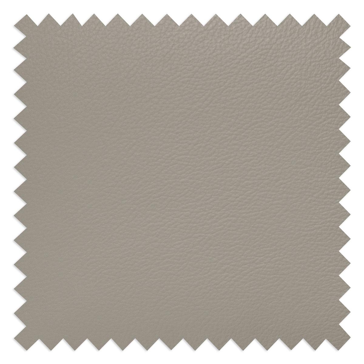 Ecksofa Santos Platinfarben S: 241 cm - Platinfarben/Chromfarben, Design, Leder/Textil (241/168cm) - Livetastic