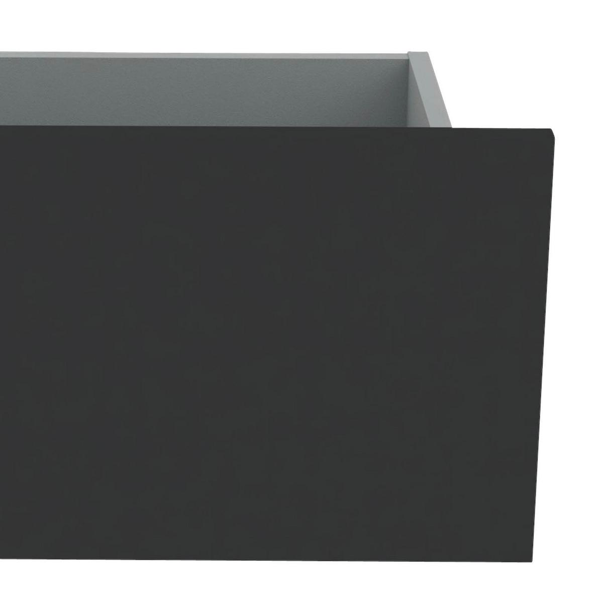 ZÁSUVKA UNIT-ELEMENTS - tmavosivá, Modern, kompozitné drevo (45,3/21,9/36,6cm) - Ondega