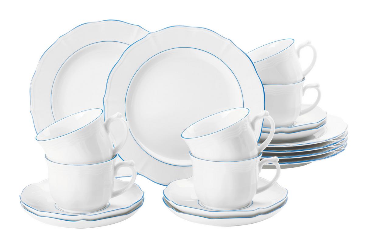 Kaffeeservice Blue Lines - Weiß, Basics, Keramik (4,227kg) - Seltmann Weiden