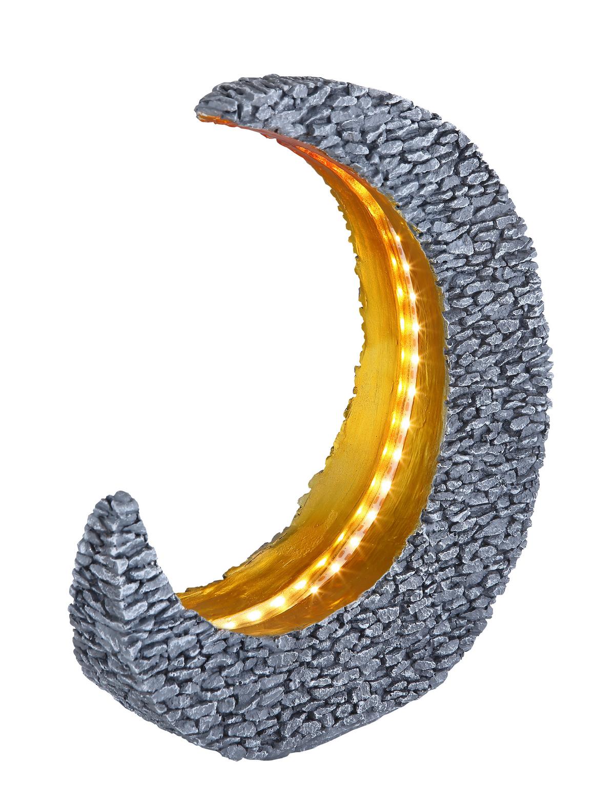 Solarleuchte 36523 - Goldfarben/Grau, Design, Kunststoff (28/9/31cm) - Globo