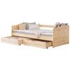 Stauraumbett 970484 Nelly - Naturfarben, MODERN, Holz (90/200cm) - MID.YOU