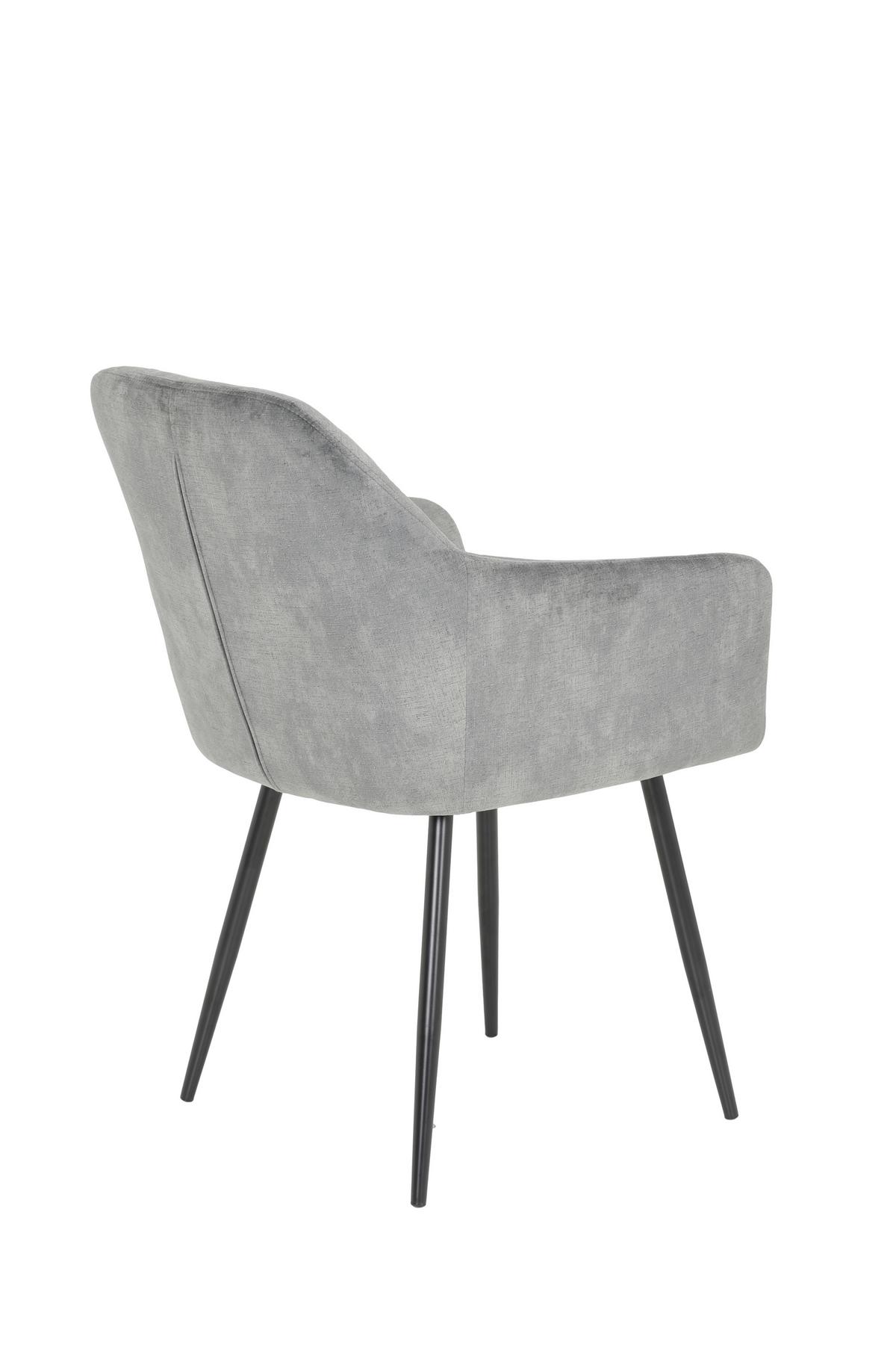 Tischgruppe Jennifer G - Weiß Hochglanz/Schwarz, MODERN, Holzwerkstoff/Textil (140/76/80cm) - MID.YOU