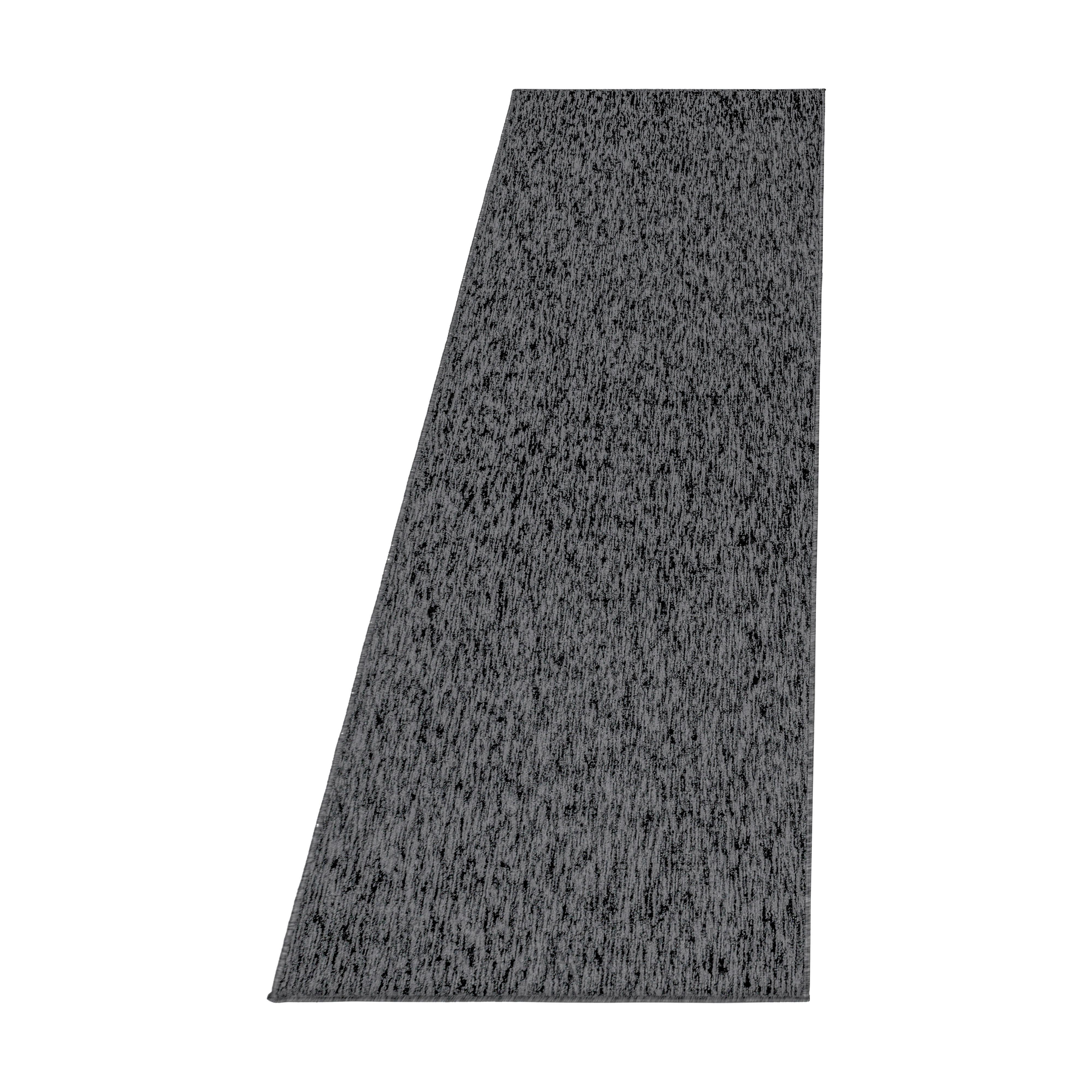 Läufer Nizza - Anthrazit, KONVENTIONELL, Textil (80/250cm)