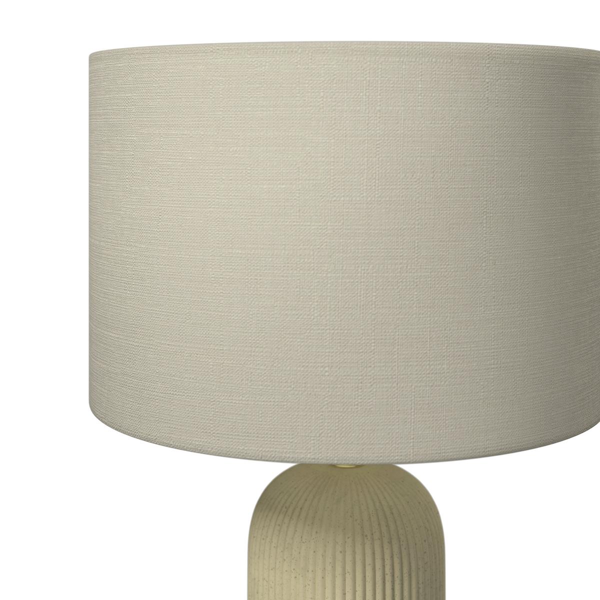 Tischleuchte Lucina Beige/Creme max. 40 Watt - krémová/béžová, Modern, kov/textil (30/46cm) - Bessagi Home