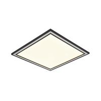 Led Mennyezeti Lámpa Robin - króm/fekete, Modern, műanyag/fém (30/30/6cm) - Luca Bessoni