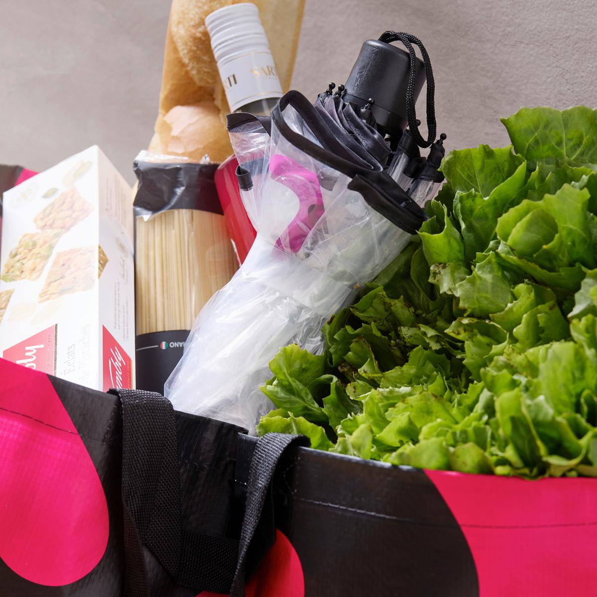 Dáždnik LIVIA - S -EXT- - priehľadné/čierna, Modern, kov/plast (98cm) - Mömax