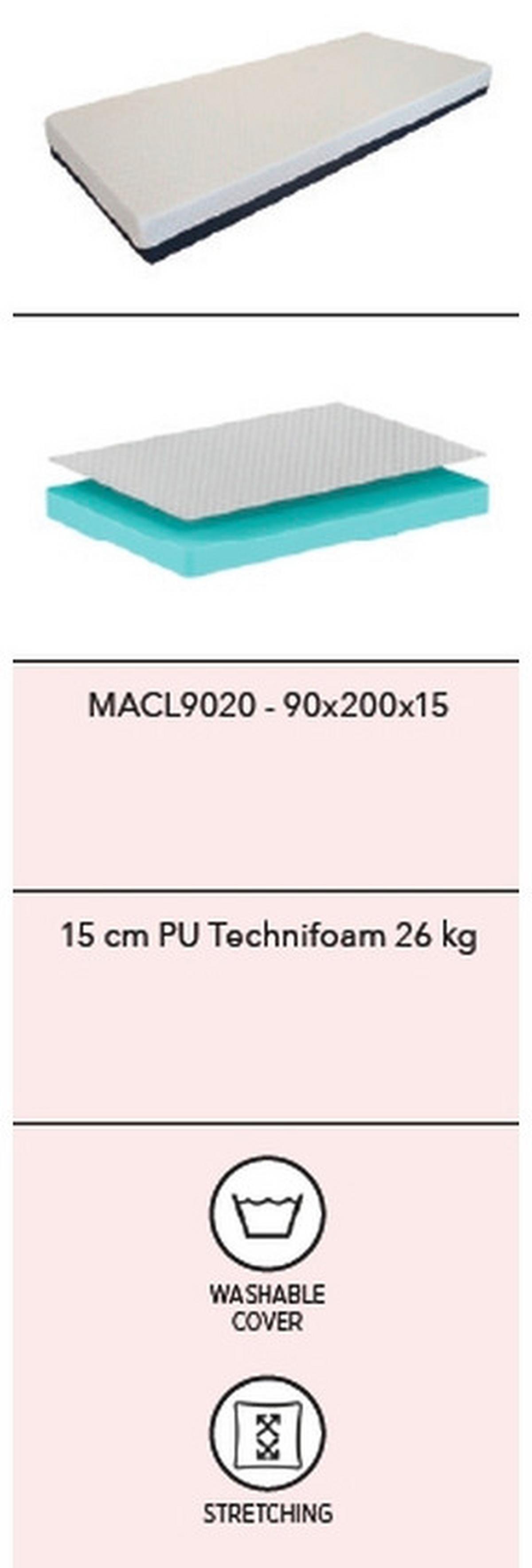 KALTSCHAUMMATRATZE Classic Beige 90x200cm - Beige, Basics, Textil (90/200cm) - Vipack