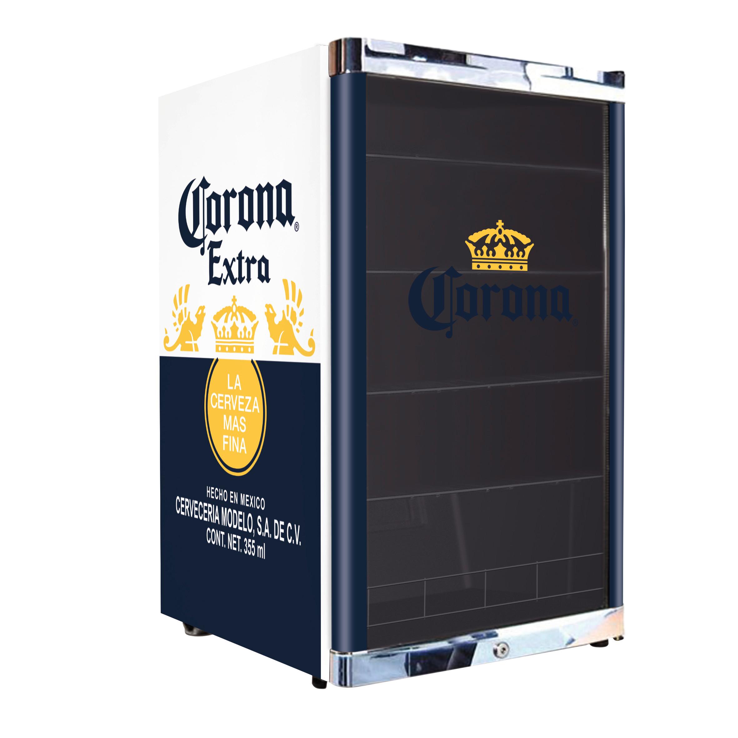 Kühlschrank Cool Cube Schwarz 115 L Freistehend Corona - Schwarz, Basics, Metall