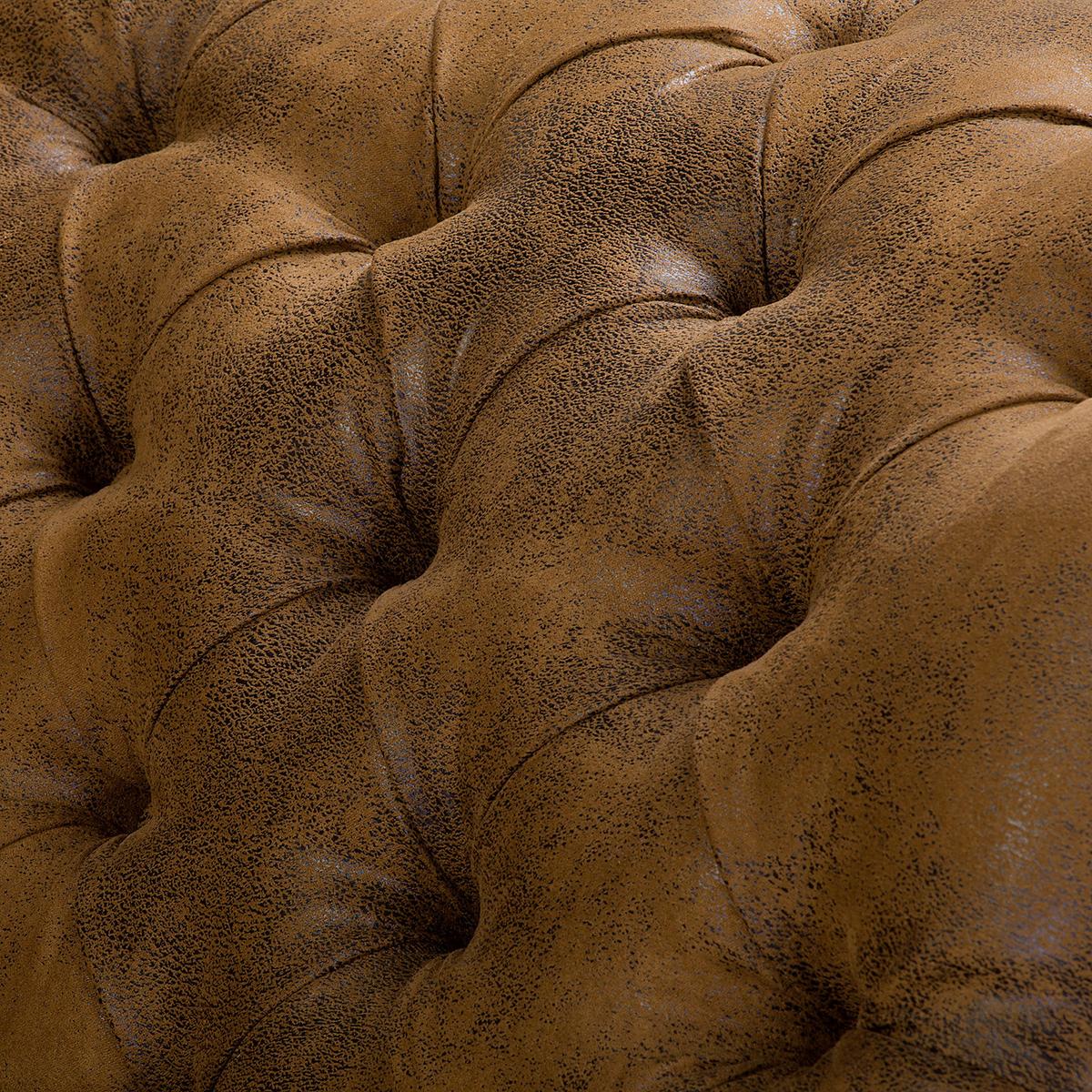 Récamiere Pako Cognac B: 185cm - Cognac/Braun, Design, Textil (185/93/75cm) - Livetastic