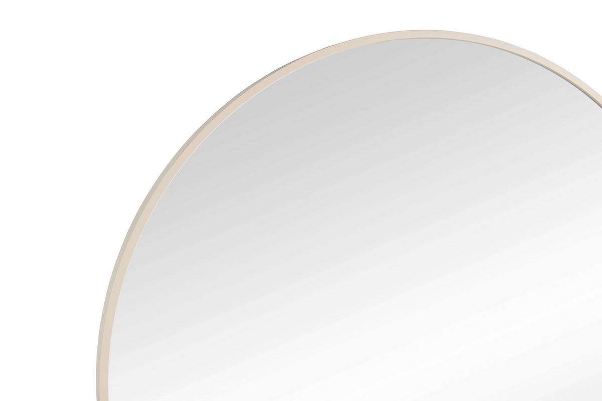 Zrcadlo BRITT písková 70cm - pískové barvy, Moderní, kov/sklo (70cm) - Mömax