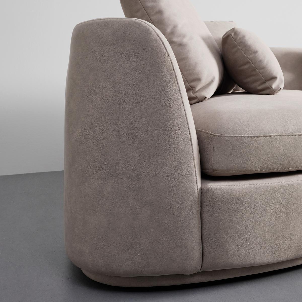 Sedací souprava Anna béžová - bílá/béžová, Moderní, dřevo/textil (360/71/134cm) - Bessagi Home