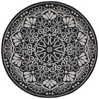 Szőnyeg Oumzy Átmérő Kb. 133cm - fekete/fehér, Basics, textil (133cm) - James Wood