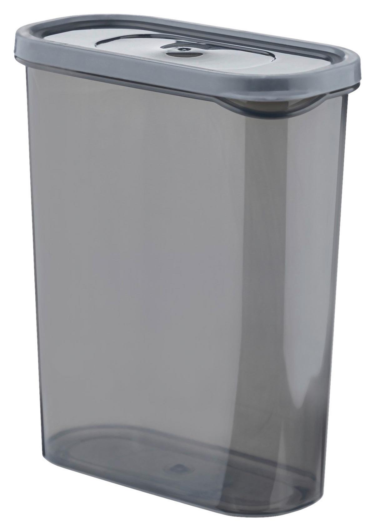 Vorratsdosenset 12-Teilig Je 2l, Kunststoff Anthrazit - Anthrazit, Basics, Kunststoff (17/21/8cm) - P & B