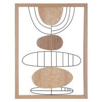 Wanddeko Astroy A Naturfarben, Schwarz B: 60 cm - Schwarz/Naturfarben, Basics, Holzwerkstoff (60/80/2cm)