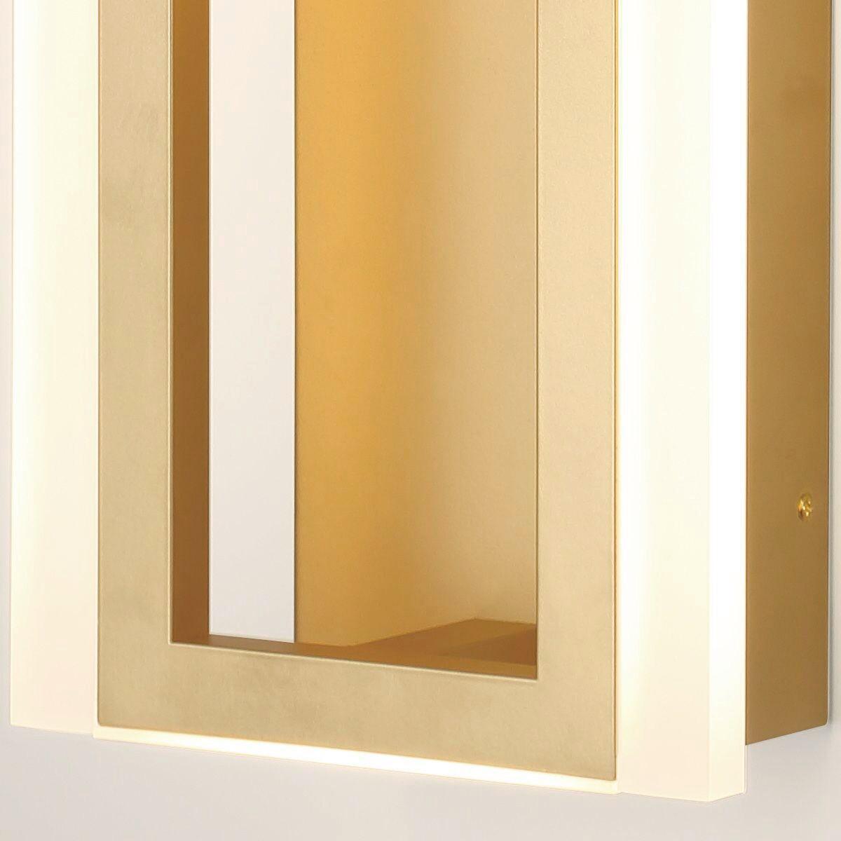 Led Falilámpa Qn-Inizio-1w-Bg - aranyszínű, Design, műanyag/fém (40,6/17,6/10,2cm) - Elstead Lighting