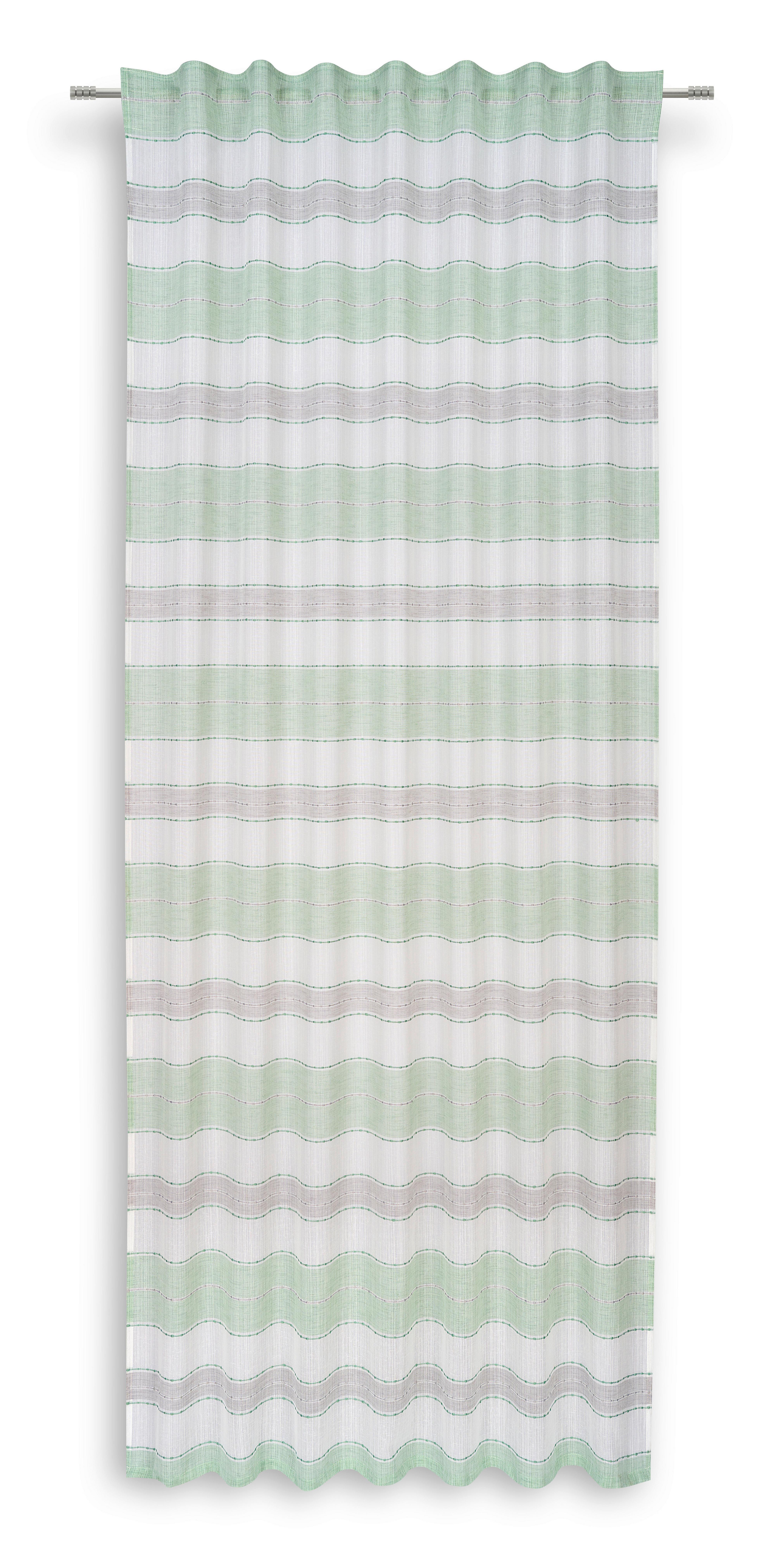 Vorhang mit Band Beate 140x245 cm Mintgrün - Mintgrün, MODERN, Textil (140/245cm) - Luca Bessoni