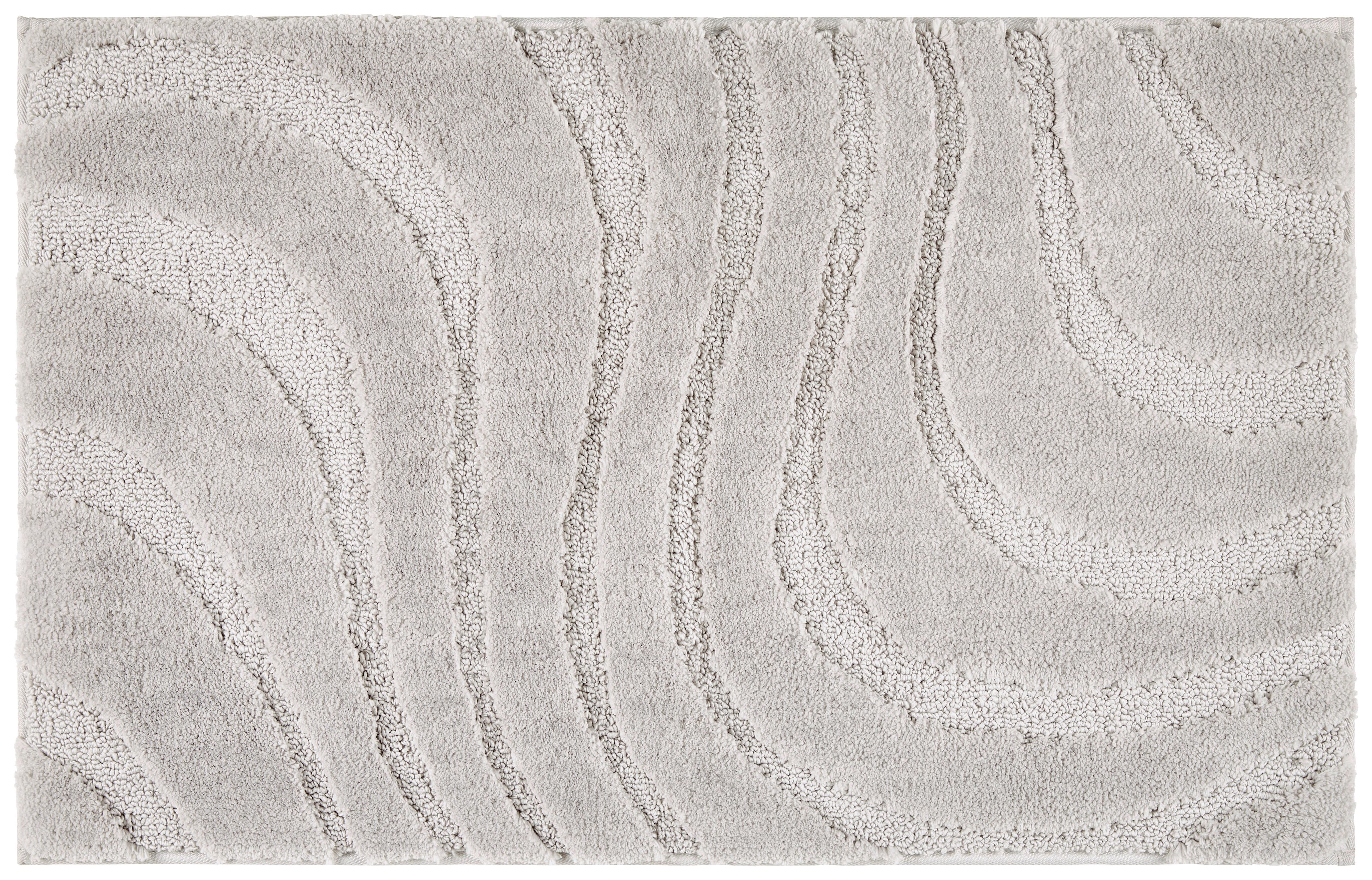 Badematte Jessie - Grau, ROMANTIK / LANDHAUS, Textil (50/80cm) - James Wood