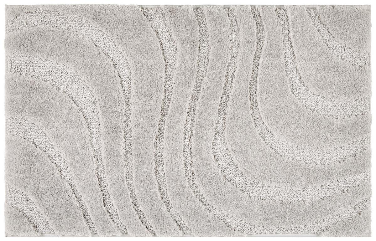 Badematte Jessie - Grau, ROMANTIK / LANDHAUS, Textil (50/80cm) - James Wood