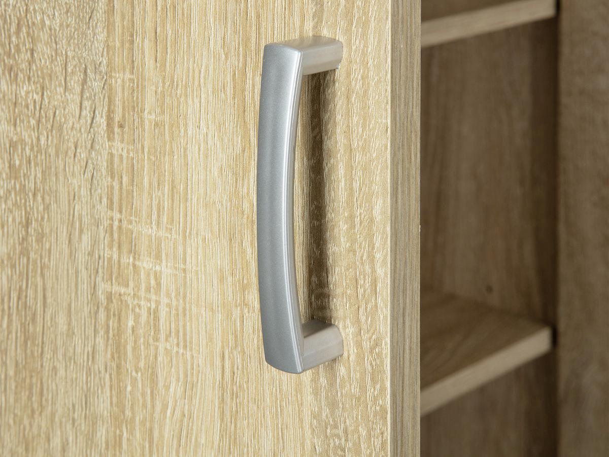 Mehrzweckschrank Gallo B: 70 Cm Sonoma Eiche - Schwarz/Sonoma Eiche, Basics, Holzwerkstoff (70/189/34cm) - MID.YOU