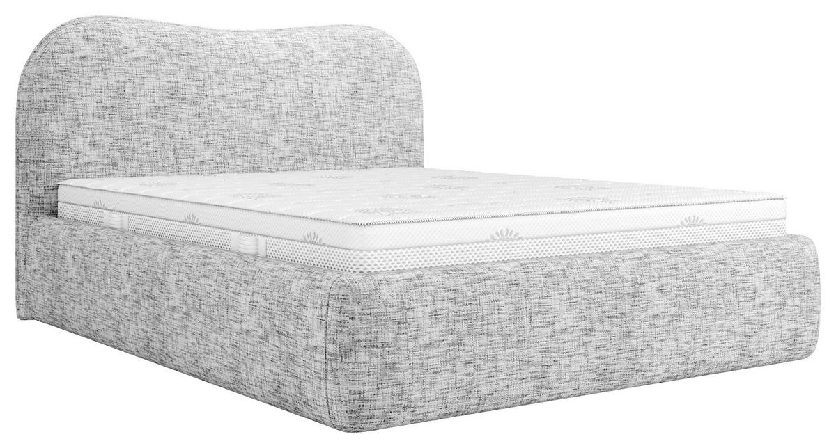 Polsterbett Luo 180x200 cm Grau - Grau, MODERN, Holz/Holzwerkstoff (180/200cm) - MID.YOU