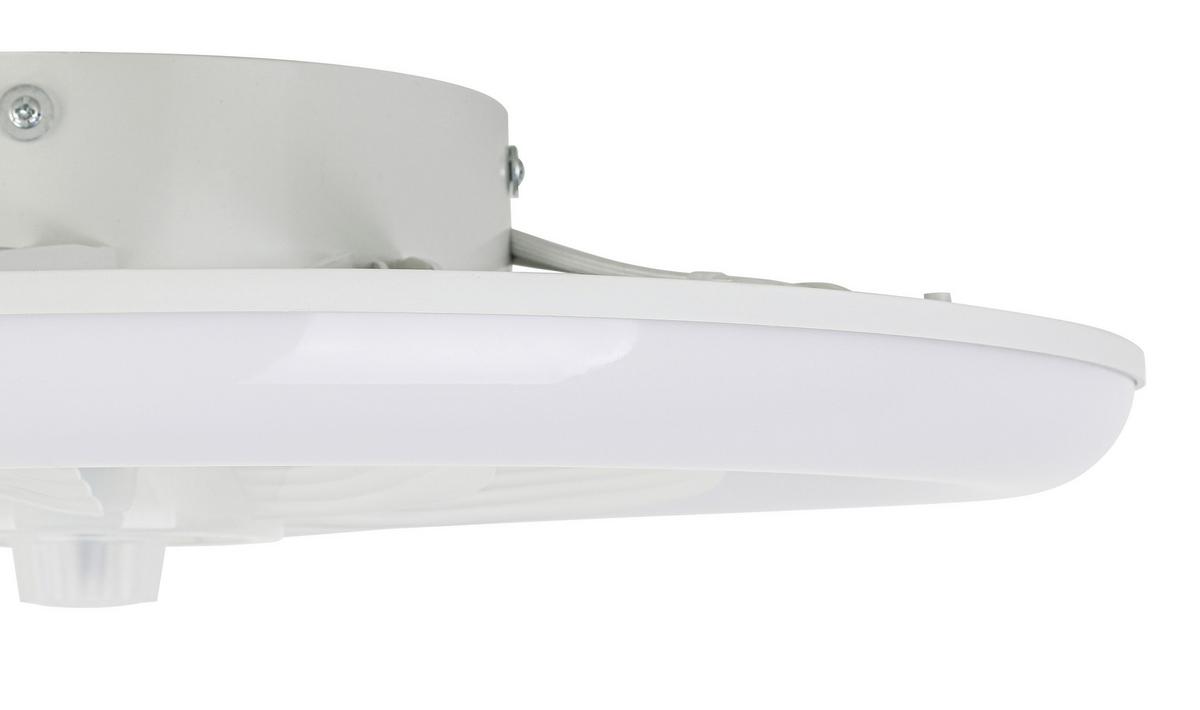 Deckenventilator Carl - Weiß, Basics, Kunststoff (48/12cm) - Luca Bessoni