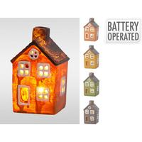 Led-es Díszlámpa Ajc010410 - sárga/barna, Basics, műanyag (11cm)