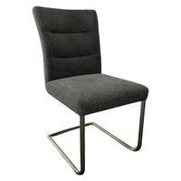 Szánkótalpas Szék Merit - nikkelszínű/szürke, Konventionell, textil/fém (61/92/47cm)
