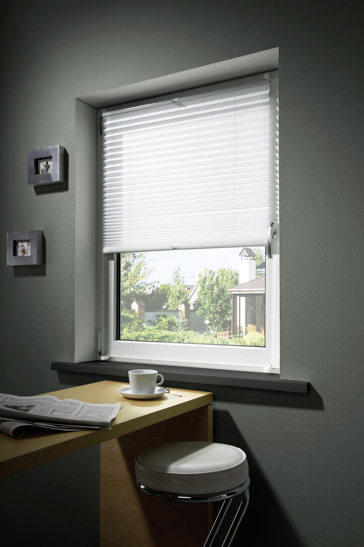 Plissee Free Weiß B: 100 Cm - Weiß, Basics, Textil (100/130cm) - Homeware