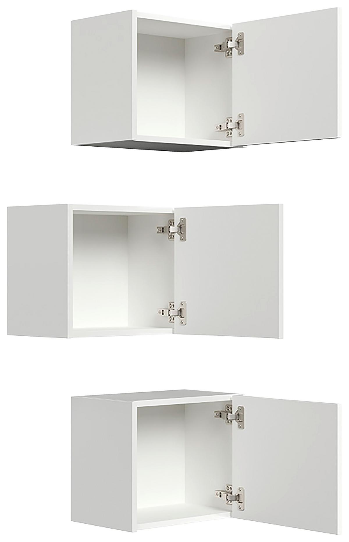 Hängeschrank Limes Weiß Hg B: 41,4 Cm - Weiß Hochglanz, MODERN, Holzwerkstoff (41,4/33,3/25cm) - MID.YOU