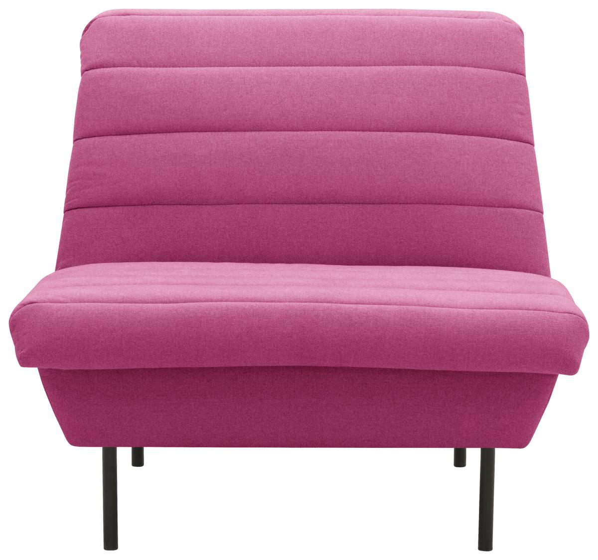 Sessel Looks Ix - Schwarz/Rosa, Design, Textil (92/92/103cm) - LOOKS by W.Joop