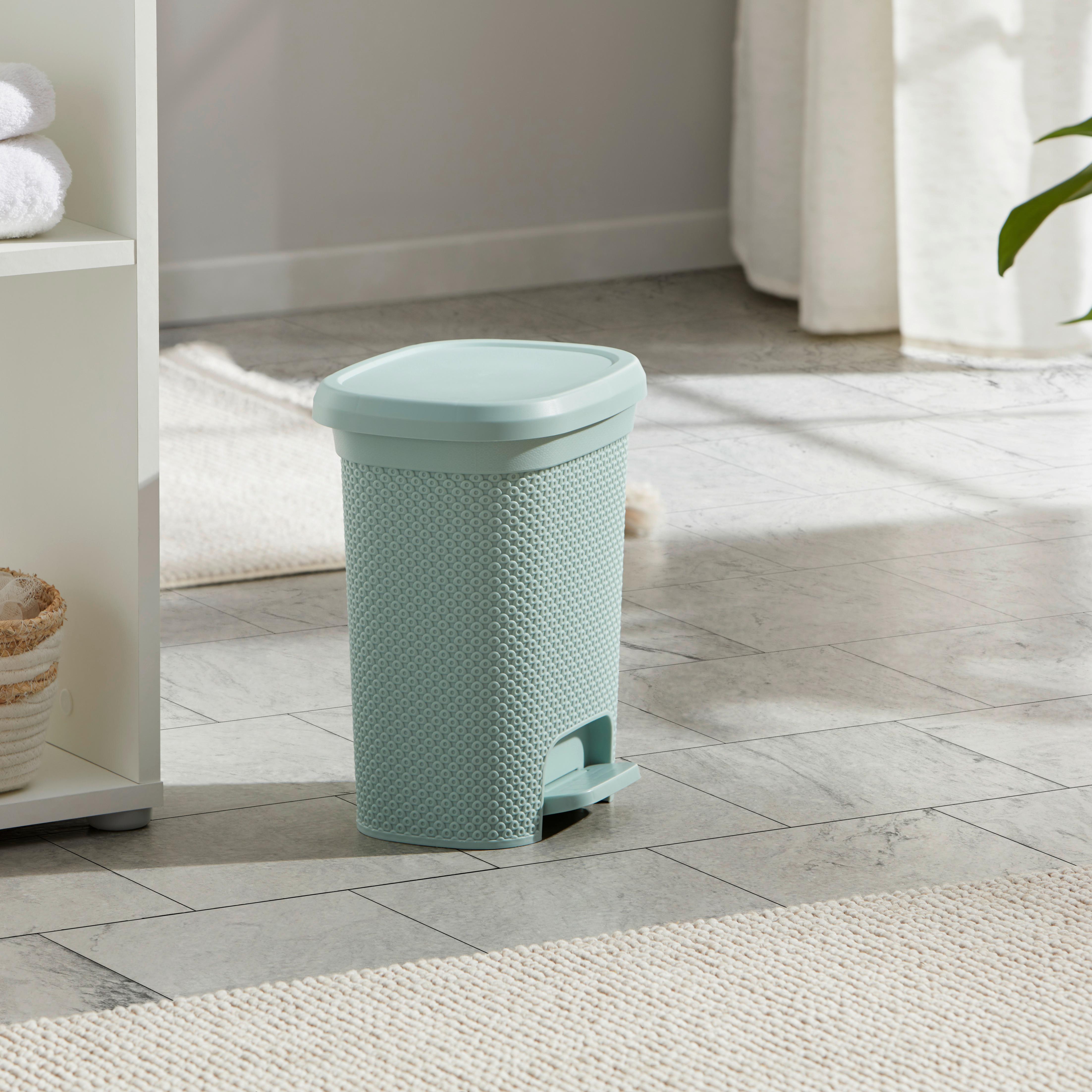 Abfalleimer Luca - Dunkelgrün/Schwarz, KONVENTIONELL, Kunststoff (19,5/25/30,5cm) - Luca Bessoni