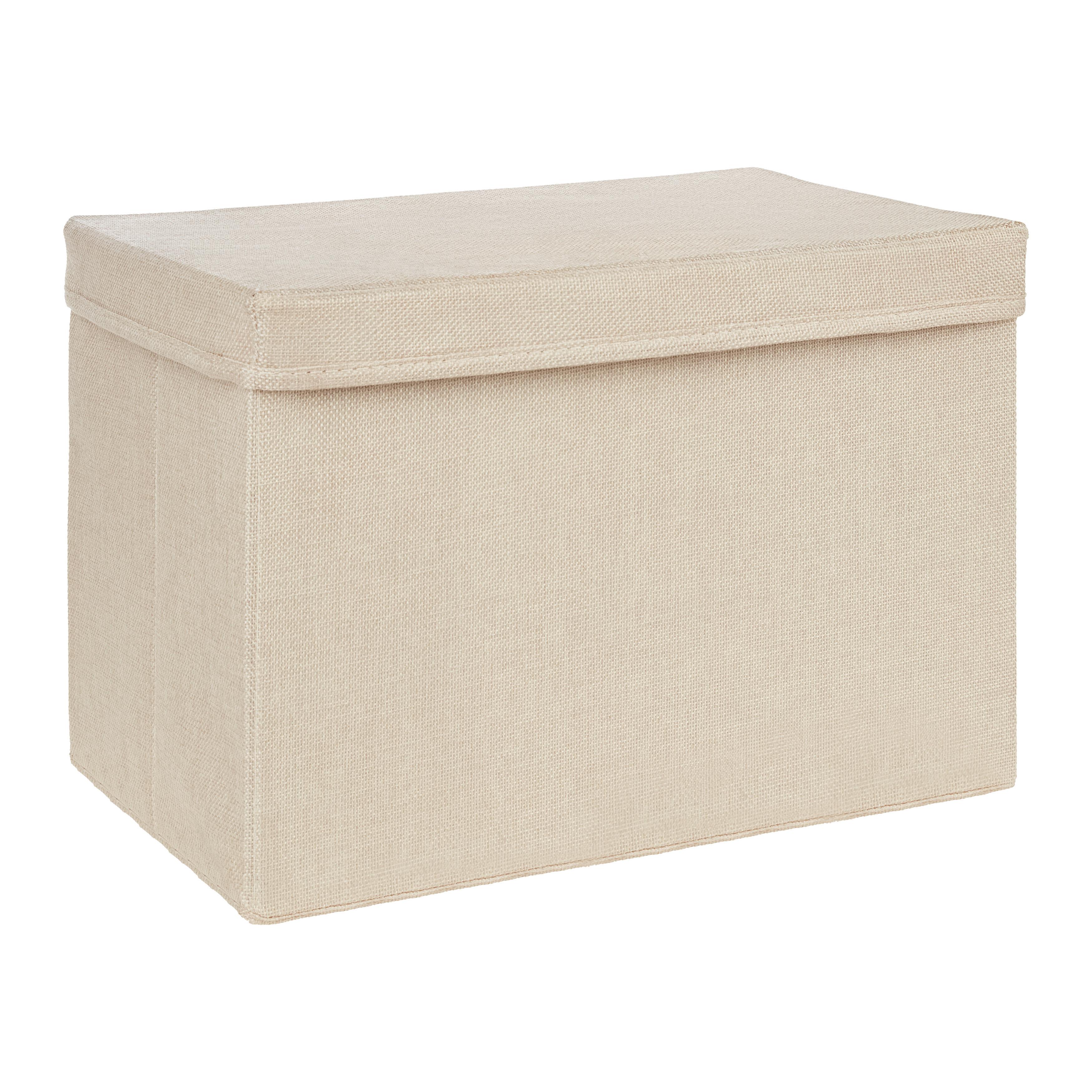 Skladací box Cindy ca. 23l - béžová, Moderní, karton/textil (38/26/24cm) - Mömax