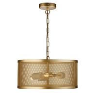 Hängeleuchte Fishnet H: 150 cm 3-Flammig, höhenverstellbar - Goldfarben, LIFESTYLE, Metall (45/150cm)