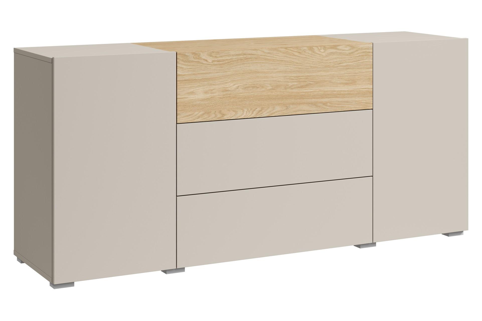Sideboard 150cm Berlin 150 Kaschmir/Eichefarben