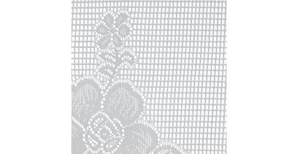 Kurzgardine Transparent Lace Bxl: 60x90 Cm Mit Blumenmotiv - Weiß, KONVENTIONELL, Textil (60/90cm) - Ondega